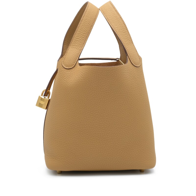 Hermès Biscuit Clemence Picotin Lock 18 Gold Hardware - Image 2